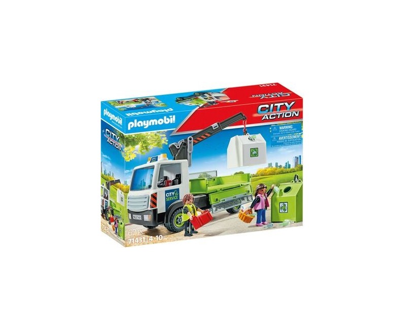 Playmobil - Glasafvalwagen met container (71431)