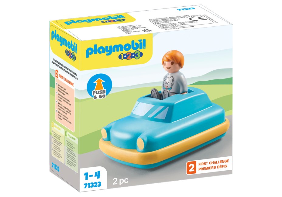 Playmobil - 1.2.3: Push & Go Car (71323)