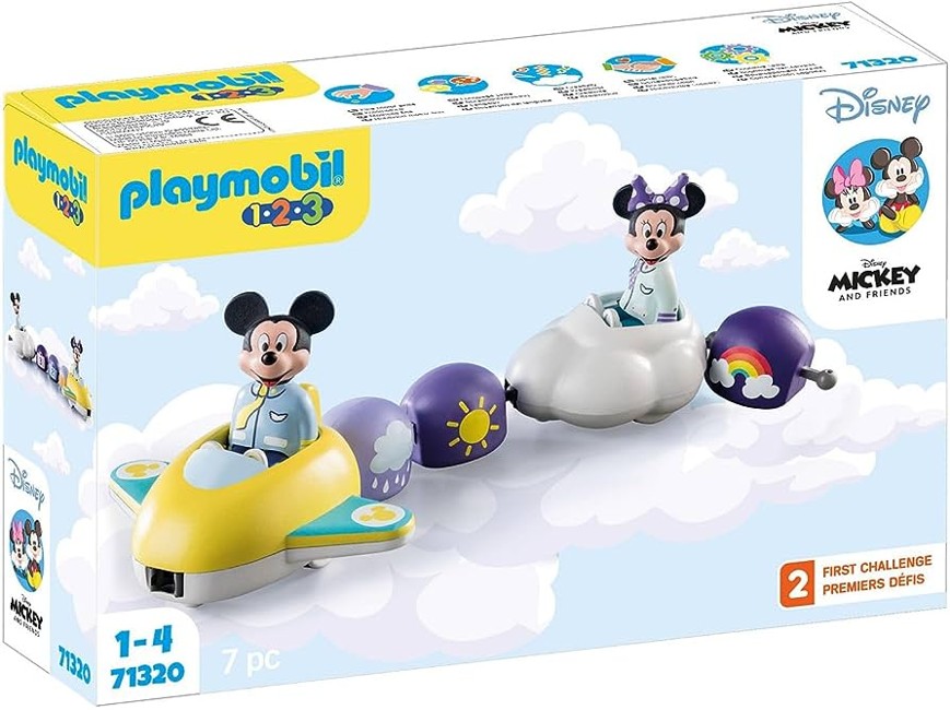 Playmobil - 1.2.3 & Disney: Mickys & Minnies Wolkenflug (71320)