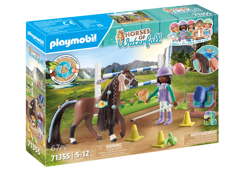 Playmobil - Zoe & Blaze med træningsbane (71355)