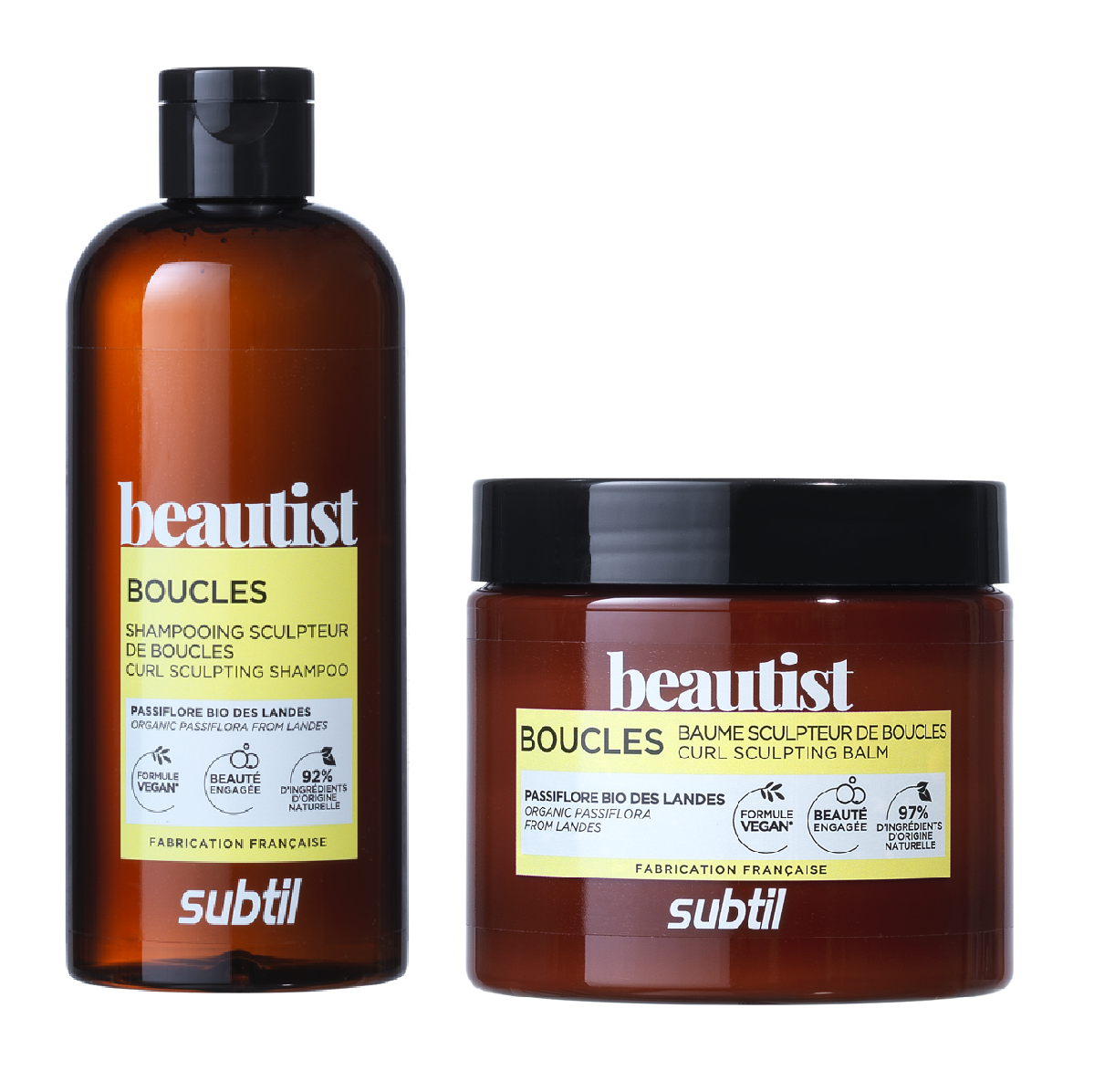 Subtil Beautist - Curl Shampoo 300 ml + Subtil Beautist - Curl Mask/Conditioner 250 ml - Skjønnhet