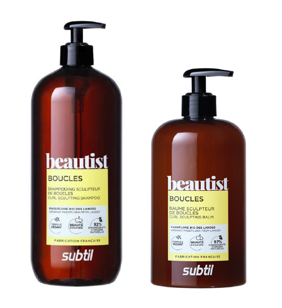 Subtil Beautist - Curl Shampoo 950 ml + Subtil Beautist - Curl Mask/Conditioner 500 ml - Skjønnhet