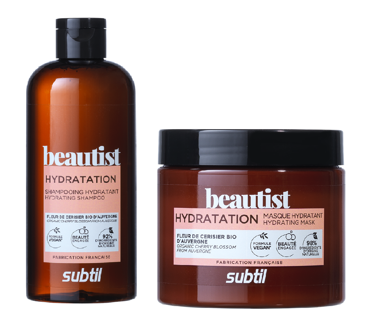 Subtil Beautist - Hydrating Shampoo 300 ml + Subtil Beautist - Hydrating Mask/Conditioner 250 ml - Skjønnhet