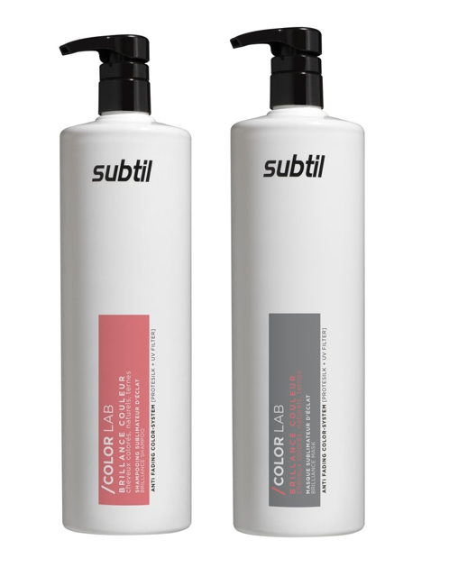 Subtil Color Lab Care - Brilliance Shampoo 1000 ml + Subtil Color Lab Care - Brilliance Mask/Conditioner 1000 ml
