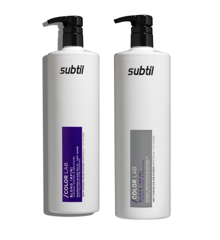 Subtil Color Lab Care - Blond Shampoo 1000 ml + Subtil Color Lab Care - Blond Mask/Conditioner 1000 ml