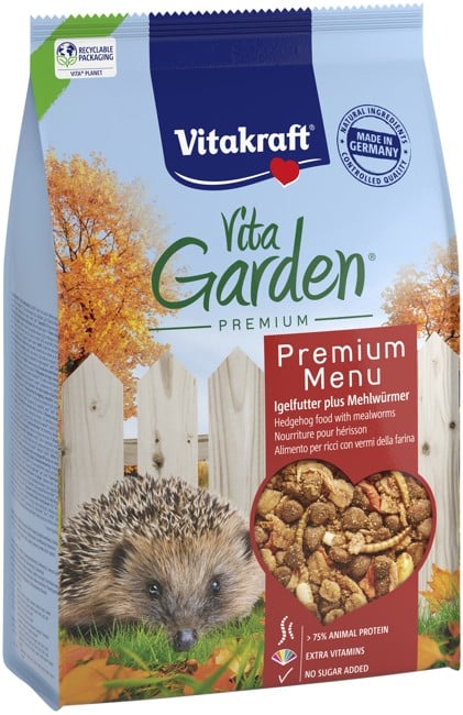 Vitakraft - BLAND 3 FOR 108 - Vita Garden® Premium Menu, Pindsvinefoder 600g