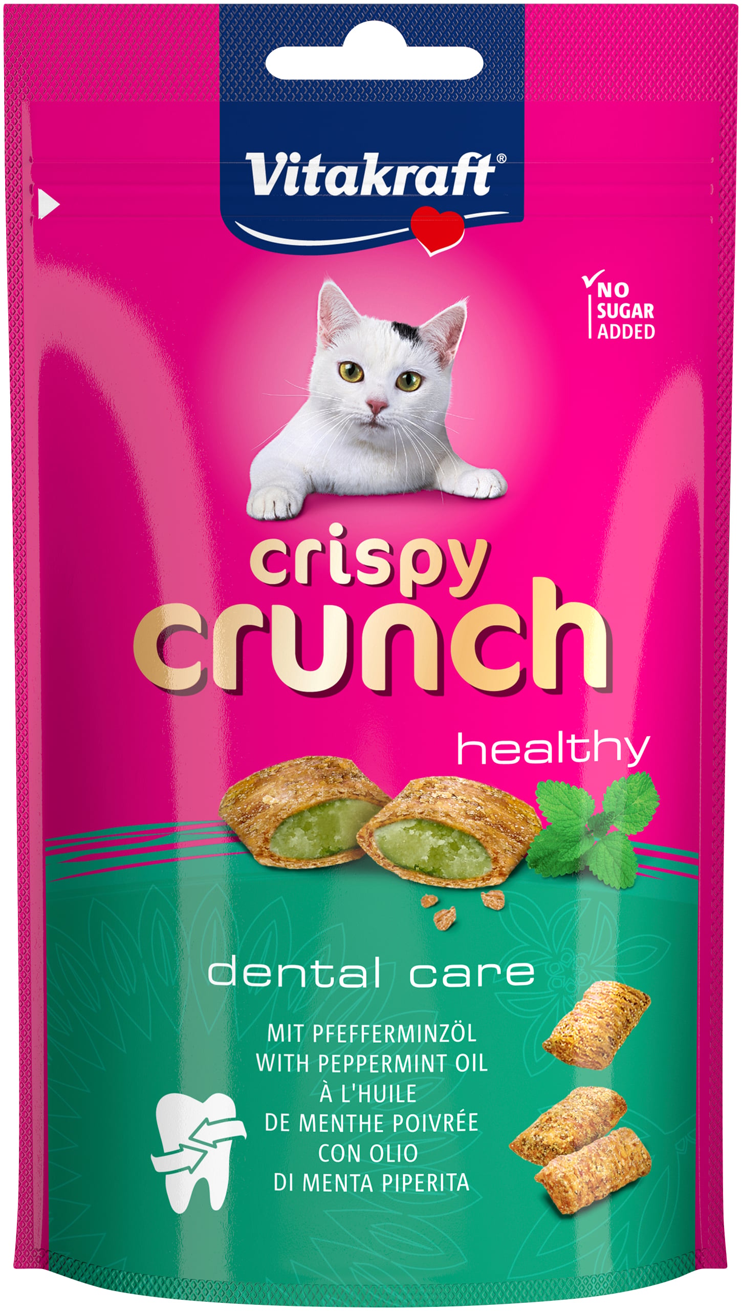 Vitakraft - Crispy Crunch med pebermynteolie