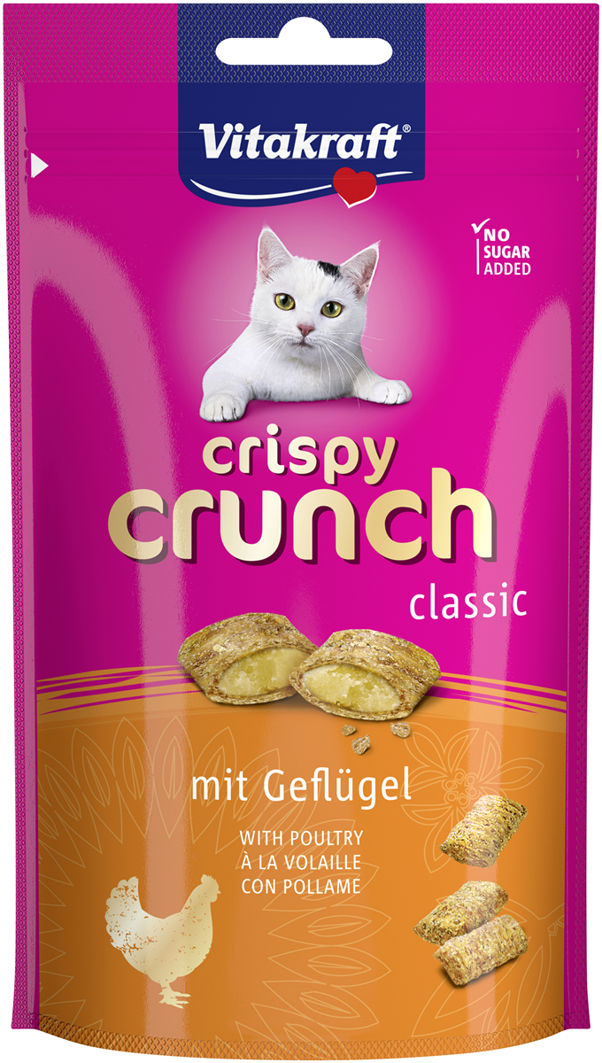 Vitakraft - Crispy Crunch med fjerkræ