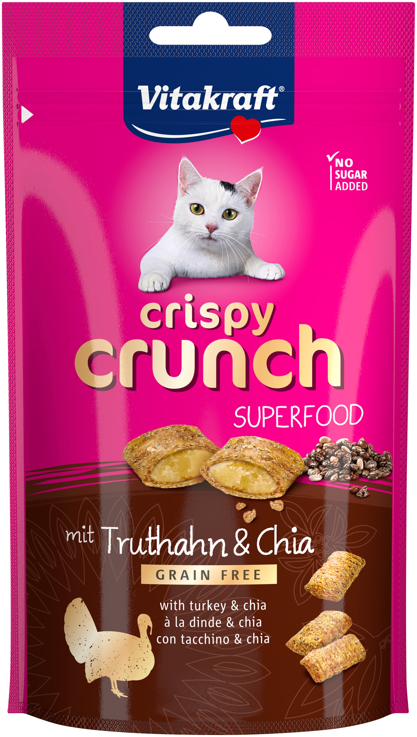 Vitakraft - Crispy Crunch with turkey and chia seeds