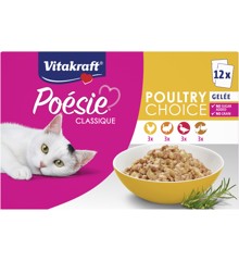Vitakraft - Poésie®Classique multipack, poultry choice in sauce 12x85gr