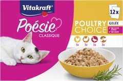 Vitakraft - Poésie®Classique multipack, poultry choice in sauce 12x85gr