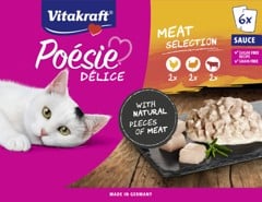 Vitakraft - Poésie® Délice multipack, variant with meat 6x85gr