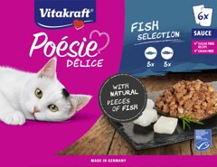 Vitakraft - Poésie® Délice multipack, variant with fish  6 x85gr