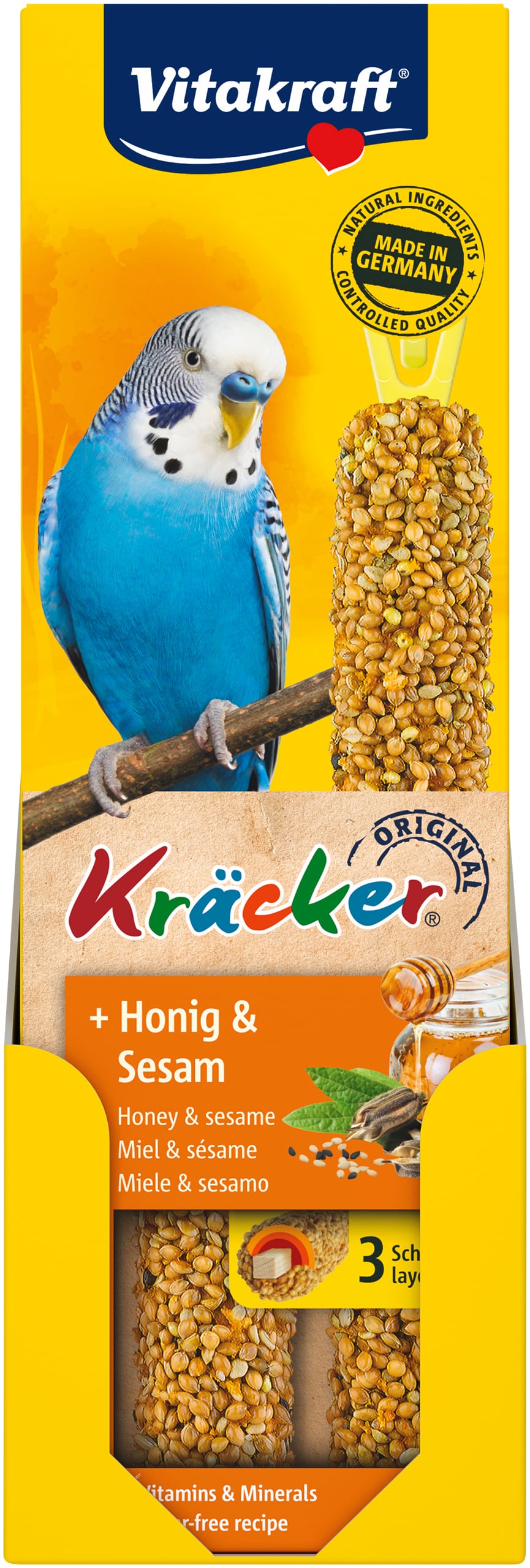 Vitakraft - Kräcker® honning og sesam, til undulat