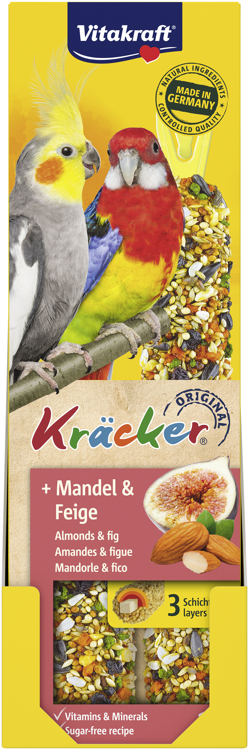 Vitakraft - Kräcker® mandel og figen, til parakit
