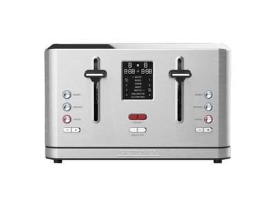 Gastroback - Design Toaster - Cyfrowy toster na 4 kromki z wyświetlaczem LCD - 42396 - Srebrny