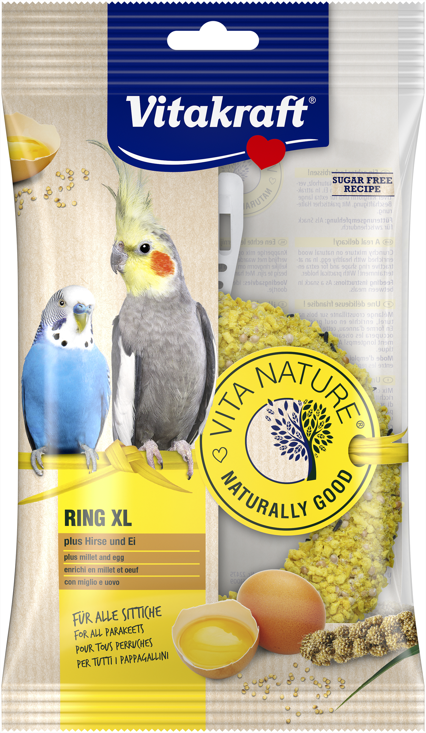 Vitakraft - Vita Nature® Ring XL for parakeets - Kjæledyr og utstyr