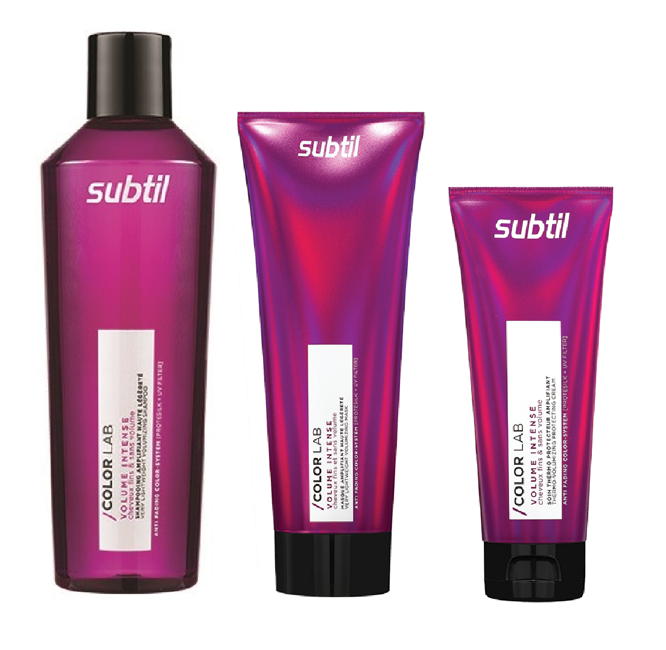 Subtil Color Lab Care - Volumizing Shampoo 300 ml + Subtil Color Lab Care - Volumizing Mask/Conditioner 200 ml + Subtil Color Lab Care - Volumizing Thermo Cream 75 ml