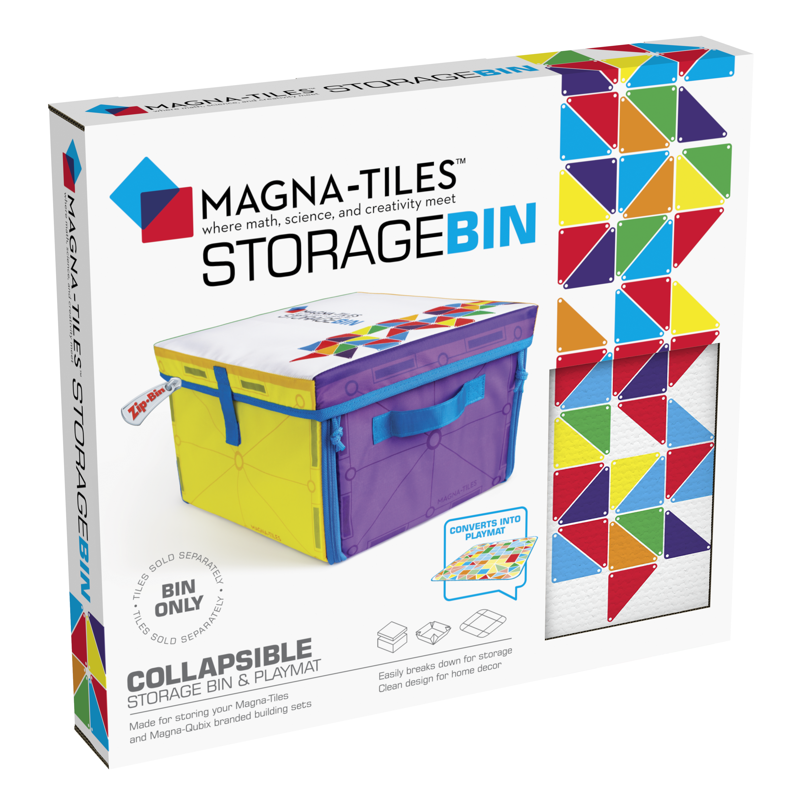 Magna-Tiles - 2-i-1 Opbevaringsboks & Interaktiv Legemåtte