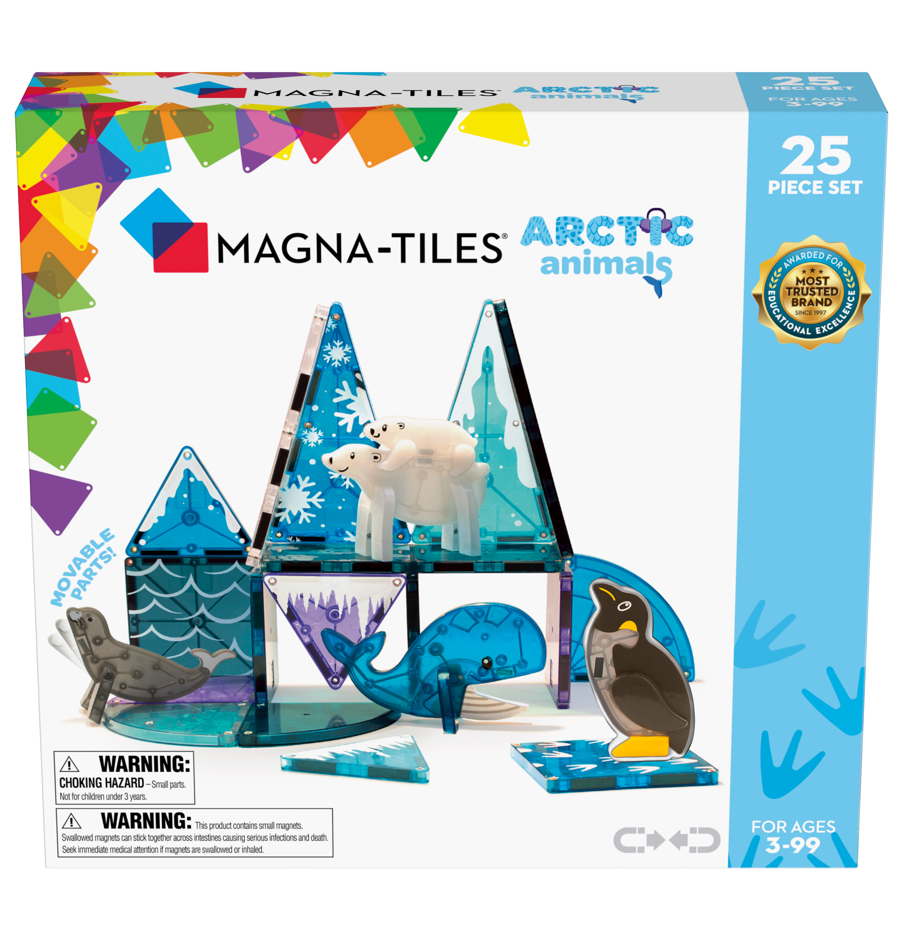 Magna-Tiles - Arktiske Dyr 25 dele