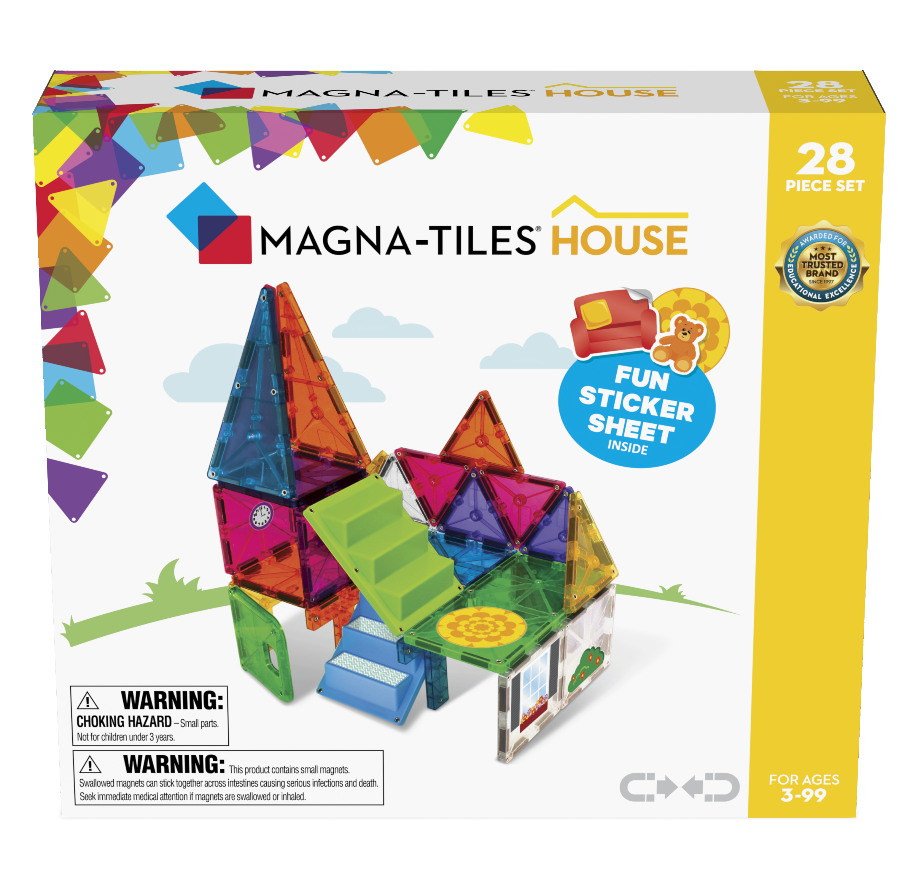 Magna-Tiles - House 28 pcs - (90225) - Leker