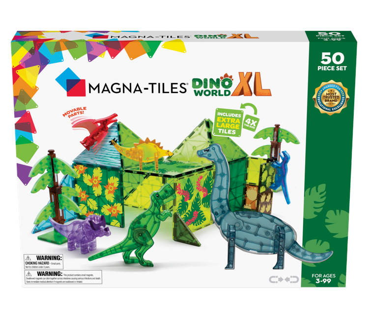Magna Tiles - Dino World XL 50 pcs set - (90228)