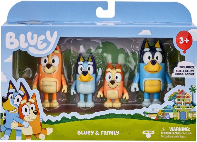 Bluey Figure - 4 pack - Family (90182)