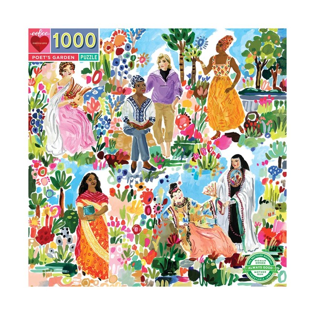 eeBoo - Puzzles - Poet's Garden, 1000 Pc - (EPZTPOT)