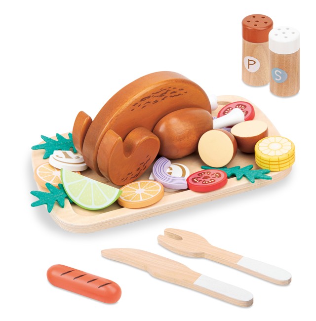 Small Wood - Roast Chicken Set (L40285)