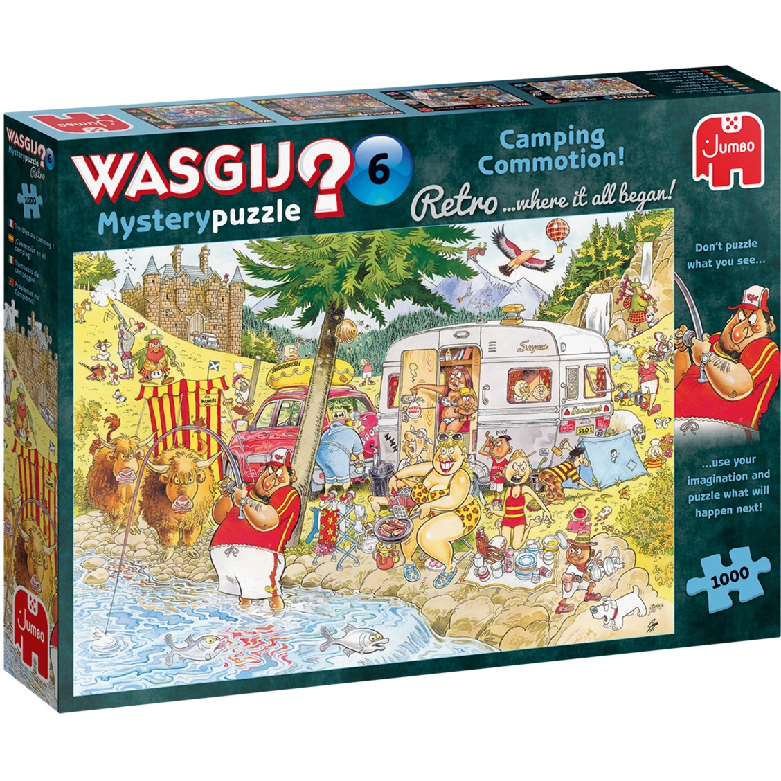 Retro Mystery #6 Camping Wah 1000 Brikker Fra Wasgij