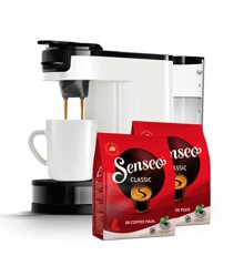 Senseo - Switch 3i1 Premium Coffee Machine Startkit - Star White - Bundle