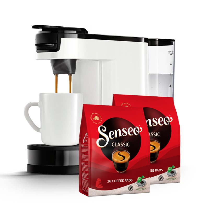 Senseo - Switch Coffee Machine Starterkit - Star White - Bundle