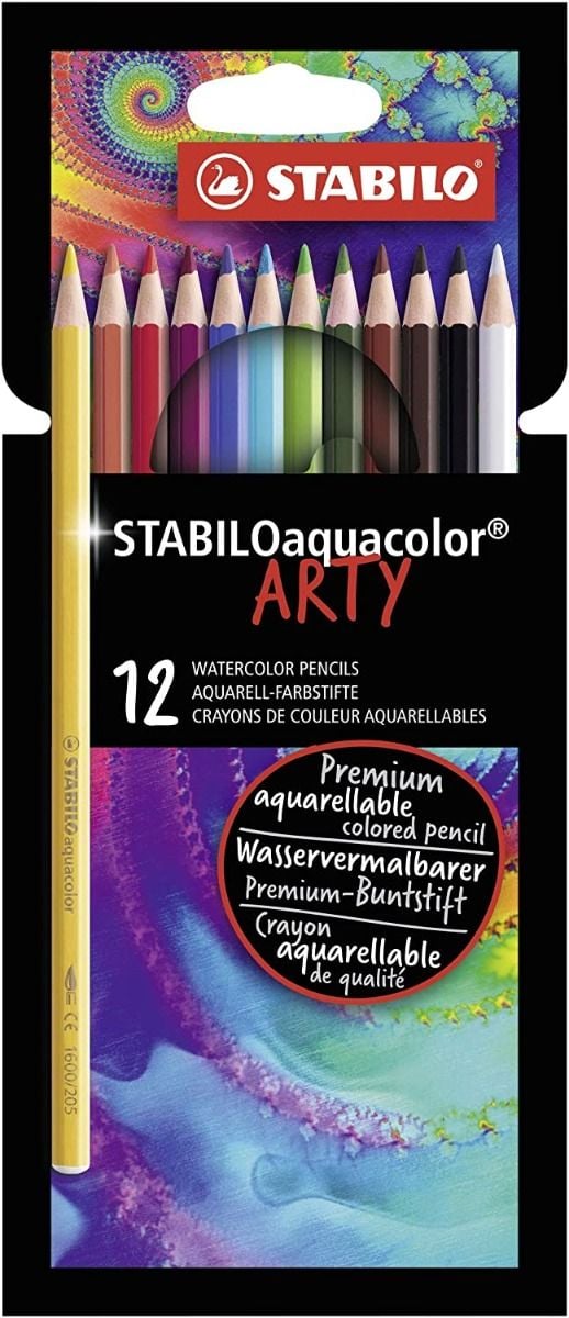 Stabilo - Aquacolor farveblyanter ARTY, 12 stk