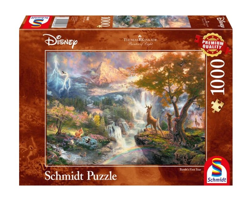 Schmidt - Thomas Kinkade: Disney - Bambi (1000 brikker)