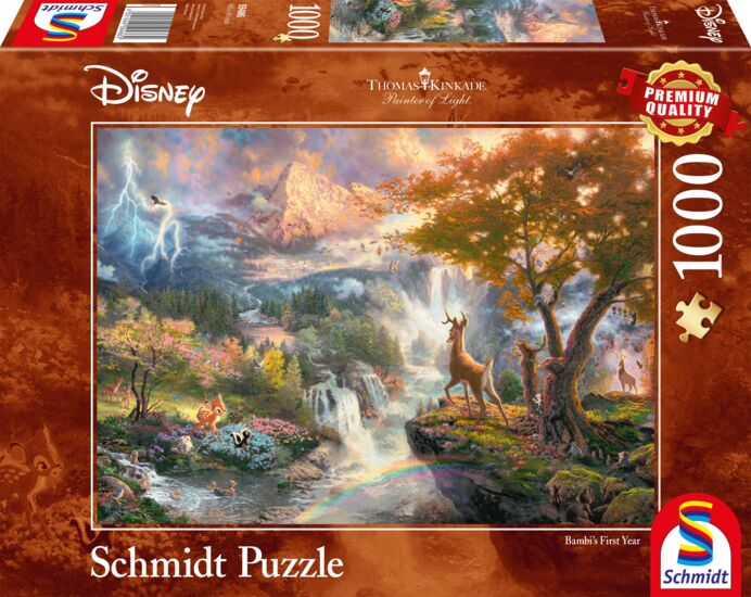 Schmidt - Thomas Kinkade: Disney - Bambi (1000 pieces) (SCH4862) - Leker