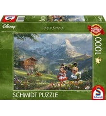 Schmidt - Thomas Kinkade: Disney - Mickey & Minnie i Alperne (1000 brikker)