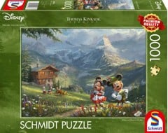 Schmidt - Thomas Kinkade: Disney - Mickey & Minnie i Alperne (1000 brikker)