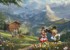 Schmidt - Thomas Kinkade: Disney - Mickey & Minnie i Alperne (1000 brikker) thumbnail-2