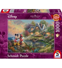 Schmidt - Thomas Kinkade: Disney - Kæreste Mickey & Minnie (1000 brikker)