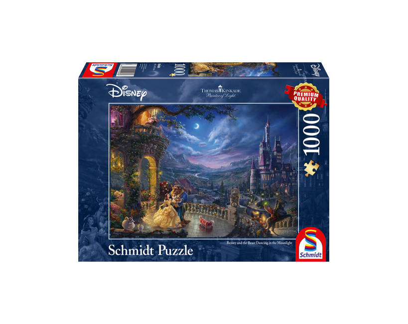 Schmidt - Thomas Kinkade: Disney - The Beauty and the Beast Dancing in the Moonlight (1000 pieces) (SCH4848)