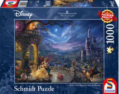 Schmidt - Thomas Kinkade: Disney - Skønheden og Udyret Dans i måneskin (1000 brikker)