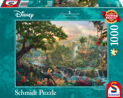Schmidt - Thomas Kinkade: Disney - The Jungle Book (1000 pieces) (SCH4732) - Leker