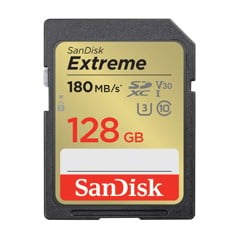 SANDISK - SDXC Extreme 128GB 180MB/s UHS-I C10 V30 U3