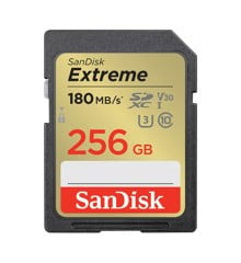 SANDISK - SDXC Extreme 256GB 180MB/s UHS-I C10 V30 U3
