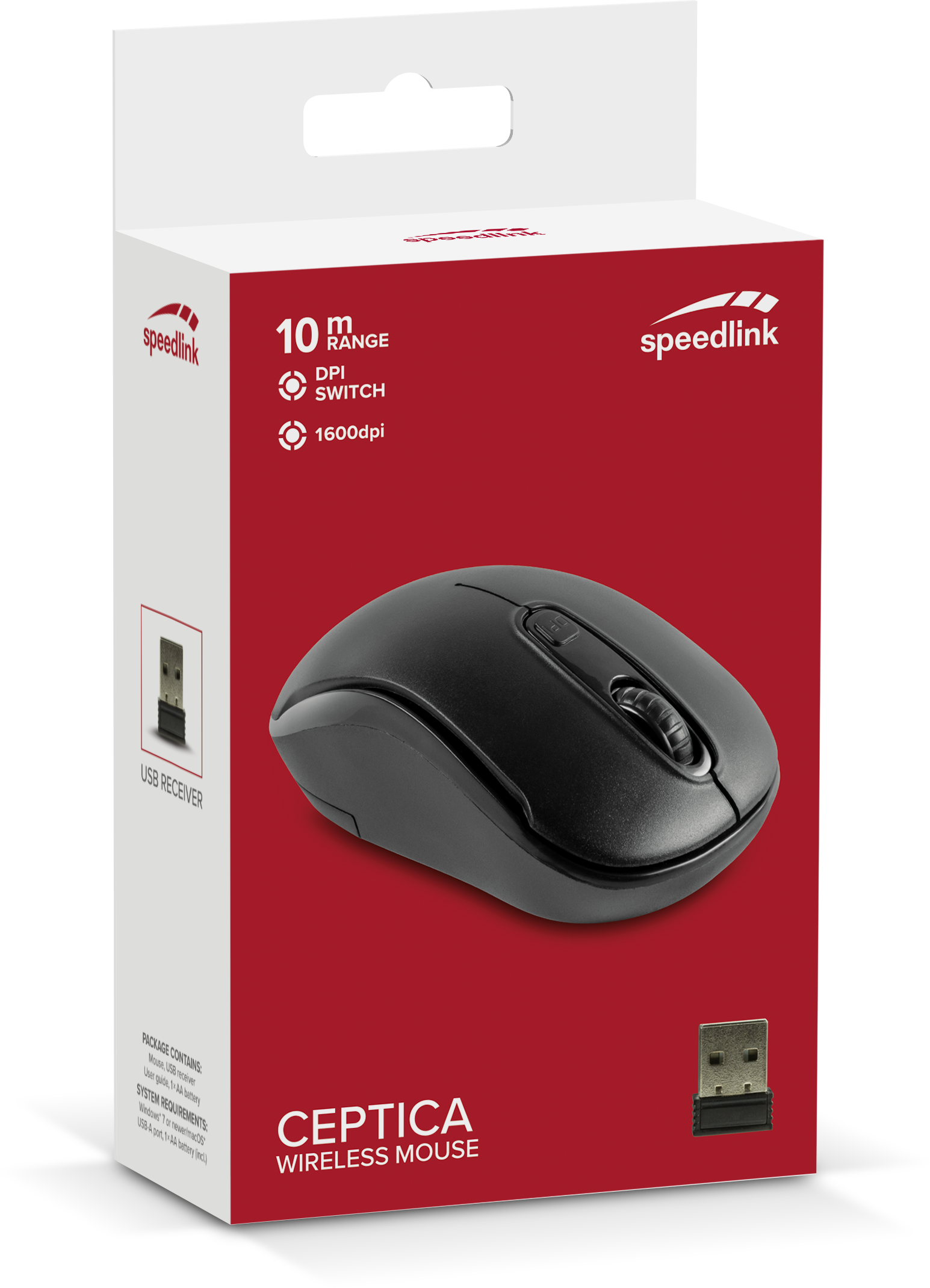 Speedlink - CEPTICA Mouse - Wireless, black - Datamaskiner