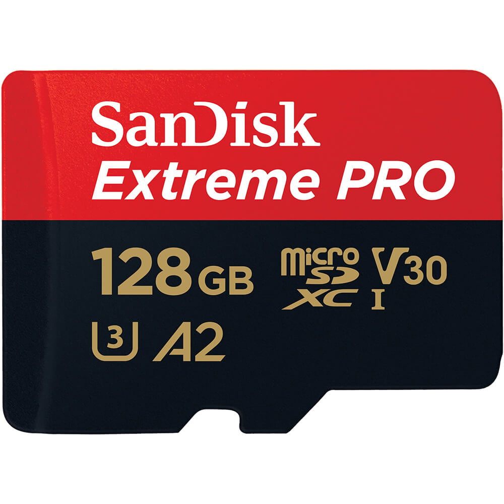 SANDISK - MicroSDXC Extreme Pro - 128GB 200MB/s A2 C10 V30 UHS-I - Elektronikk