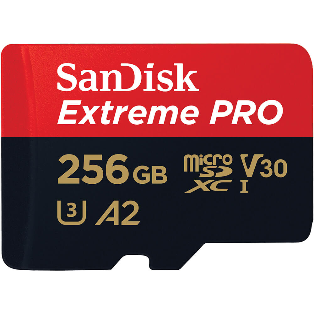 SANDISK - MicroSDXC Extreme Pro 256GB 200MB/s A2 C10 V30 UHS-I - Elektronikk
