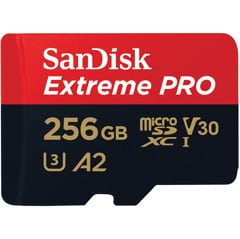 SANDISK - MicroSDXC Extreme Pro 256GB 200MB/s A2 C10 V30 UHS-I