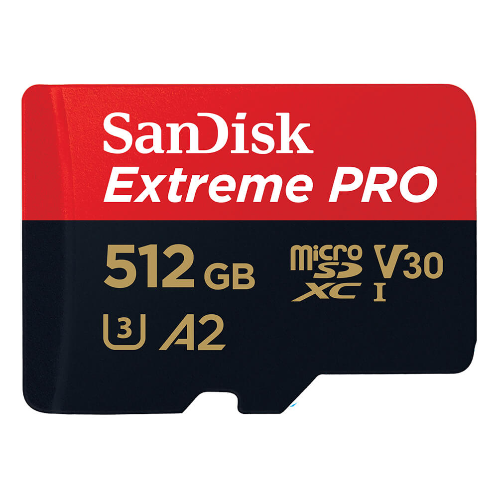 SANDISK - MicroSDXC Extreme Pro 512GB 200MB/s A2 C10 V30 UHS-I - Elektronikk