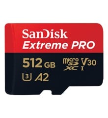 SANDISK - MicroSDXC Extreme Pro 512GB 200MB/s A2 C10 V30 UHS-I